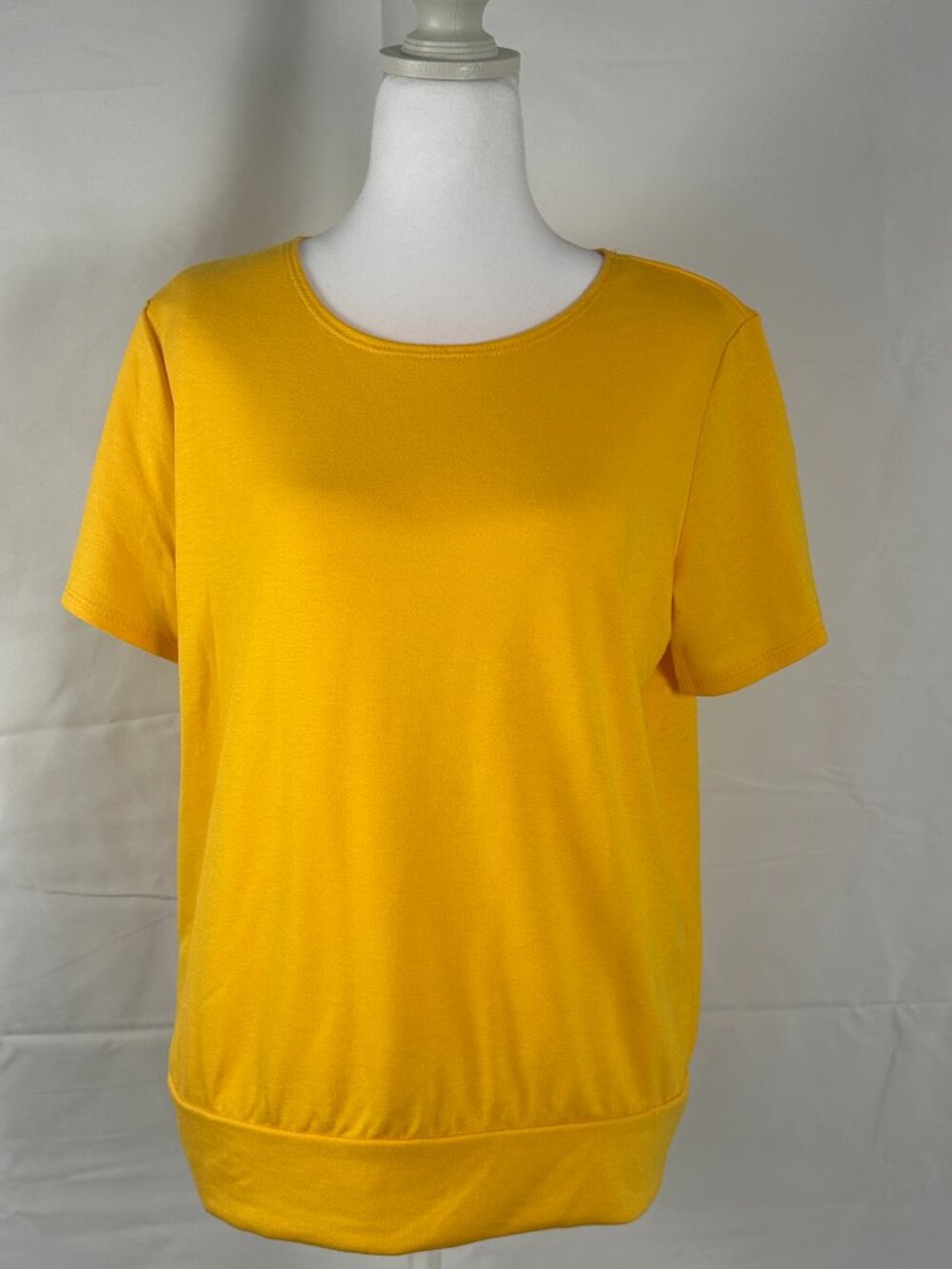 Azules Yellow Buttery Soft Short Sleeve Top